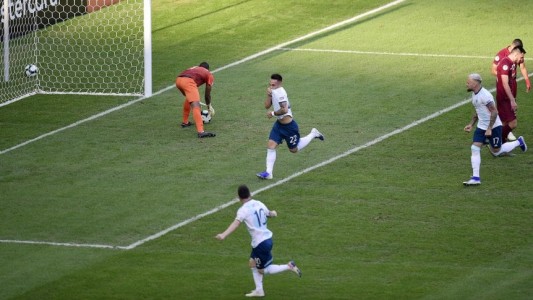 Argentina le gana a Venezuela 1 a 0 al terminar el primer tiempo en la Copa América