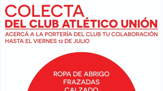 El club Unión recibe donaciones de abrigos y calzados