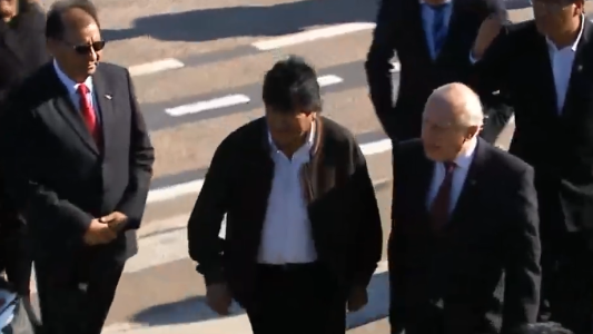 Llegó Evo Morales para participar de la Cumbre del Mercosur