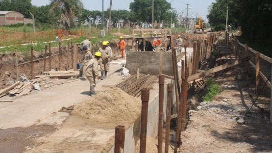 La obra del desagüe Larrea está a punto de finalizar