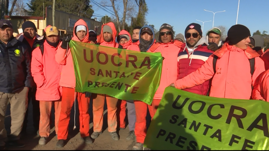 Obras en la ruta 1: Los trabajadores paralizan los trabajos por 17 despidos