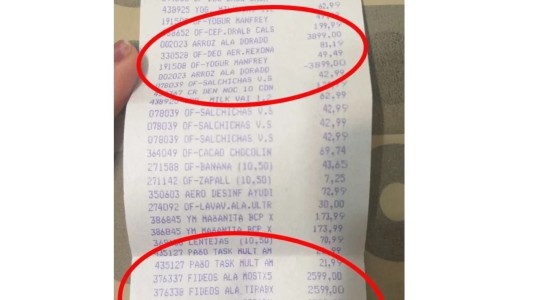 Un supermercado cobra el arroz a 3.899 y los fideos a 2.599 pesos "para no vender"