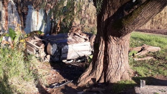 Vuelco en la curva de Monte Vera: dos personas heridas