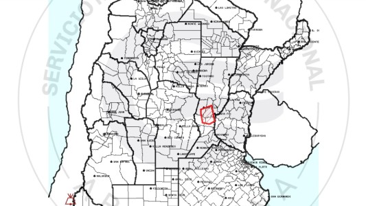 Alerta meteorológico a corto plazo para el departamento La Capital