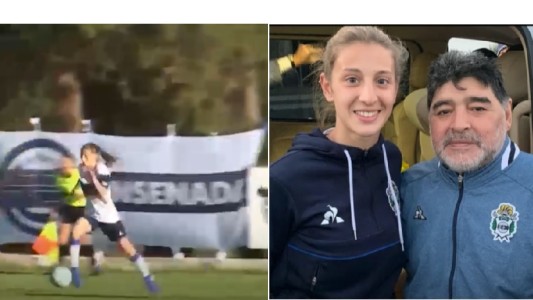 "En el momento, no me di cuenta": el golazo de Lucía, a lo Maradona