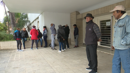 Protesta de pescadores frente al Ministerio de la Producción