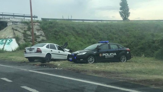 Fuerte choque en las Ruta 168 en las primeras horas de esta sábado
