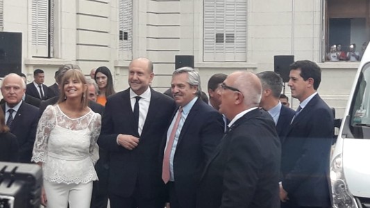 Alberto Fernández está en Santa Fe para la asunción de Perotti