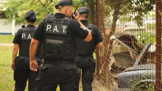 Persecución policial entre Santa Fe y Recreo con un hombre que se arrojó a una cava