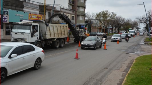 Ruta 11: Obras de bacheo en las avenidas de Santo Tomé