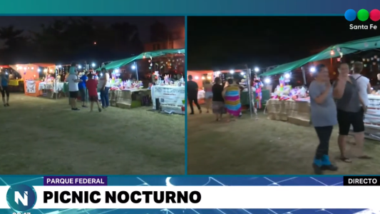 Así se vivió el Primer Picnic Nocturno de Santa Fe