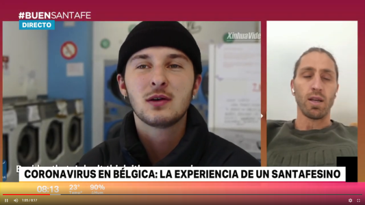 Nicolás Frutos, desde Bélgica: “Esto es una guerra que se gana entre todos”