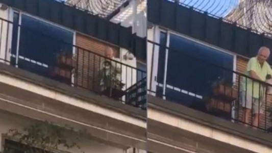 Video: salió con un megáfono al balcón para denunciar a los que no cumplen la cuarentena