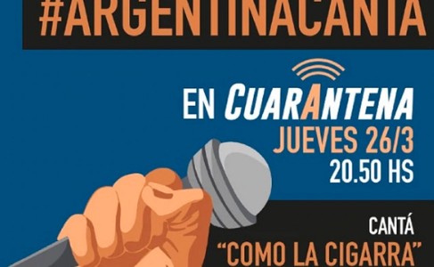 "Argentina canta en cuarentena": los artistas se sumaron desde sus casas