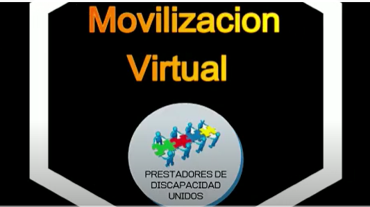 Movilización virtual de los prestadores de discapacidad