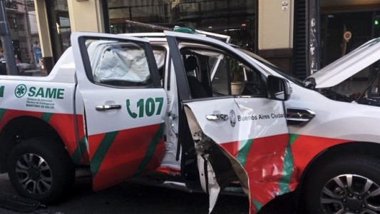 Chocó la camioneta que trasladaba al titular del SAME, Alberto Crescenti