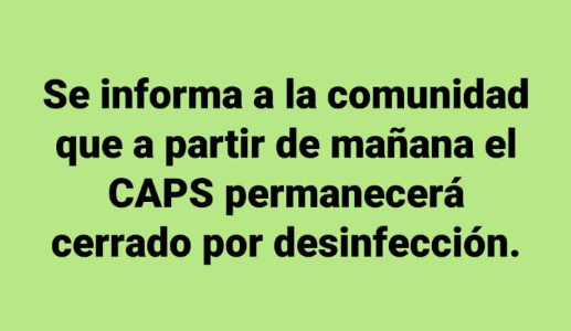 Caso sospechoso de Covid-19 en el Centro de Salud del Fonavi Centenario