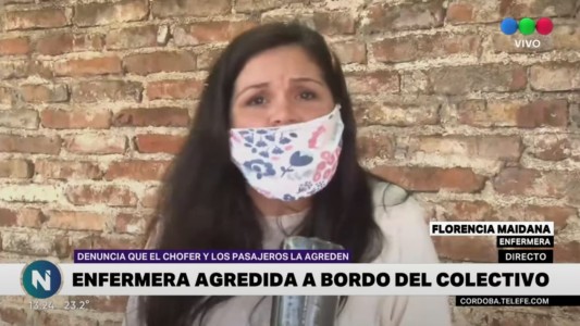 Enfermera cordobesa maltratada y agredida por un chofer de colectivo