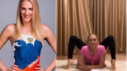 Entrenar en cuarentena: la nadadora rusa que desafía a la física