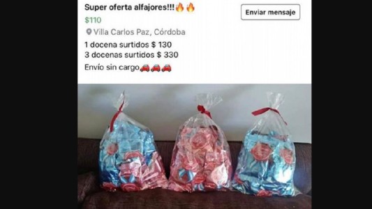 Vendían por Facebook los alfajores donados a merenderos de Carlos Paz
