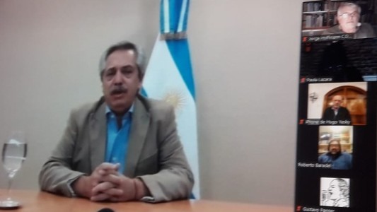 Encuentro por videoconferencia de la CTA de los trabajadores con Alberto Fernández
