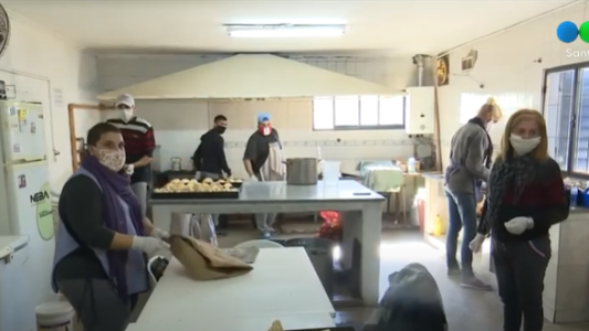 Iniciativa solidaria en Las Flores para llevar un plato de comida en medio de la pandemia