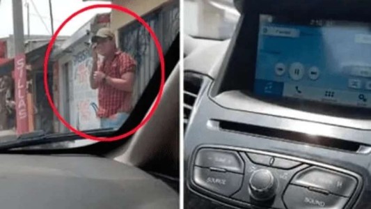 Video: con el Bluetooth conectado en el auto, lo llamó la amante y su esposa escuchó todo