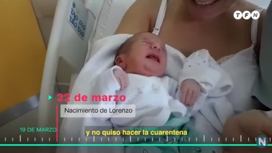 La historia de Lorenzo, el bebé que nació en plena cuarentena y aún no conoce a sus abuelos