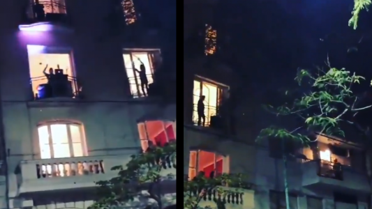 El DJ que divide a los vecinos de Recoleta: pone música desde su balcón en plena cuarentena