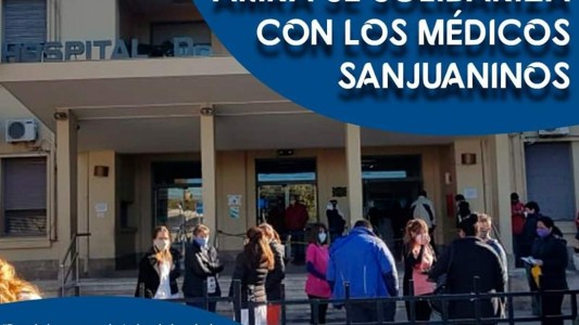 Profesionales de AMRA Santa Fe se solidarizaron con sus colegas de San Juan