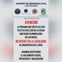 Niegan un contagio de Covid-19 en la ciudad de Las Rosas