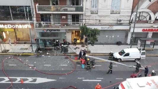Explosión e incendio en una perfumería de Villa Crespo