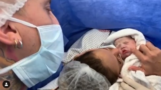 Emoción: el primer video de Abril, la beba de Barby Silenzi y El Polaco