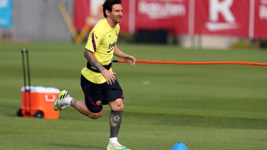 En la cuenta regresiva: Messi volvió a entrenar con el grupo y apunta a Mallorca