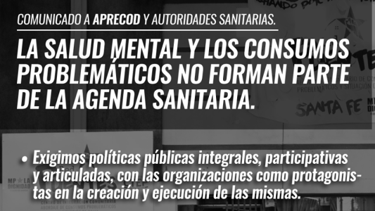 "La salud mental y los consumos problemáticos no forman parte de la agenda sanitaria"
