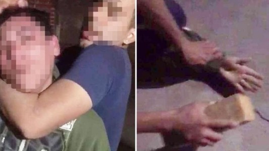 Le rompieron los dedos con un ladrillo a un ladrón