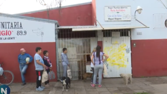 Solidaridad en tiempos de pandemia: brindan 300 raciones diarias en el Hogar Magone