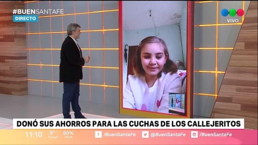 Lola, la nena que donó todos sus ahorros para que los perros callejeros no pasen frío