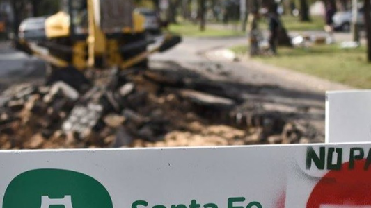 Corte de tránsito por trabajos de bacheo