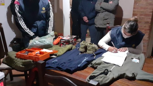 Allanamiento vinculado al robo de un local comercial sobre la Ruta 1