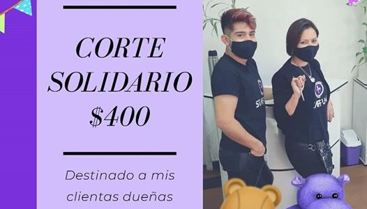 Corte solidario: una peluquería junta fondos para clientas dueñas de jardines maternales