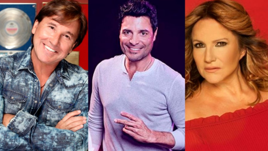 Imperdible foto retro de Montaner, Chayanne y Lucía Galán