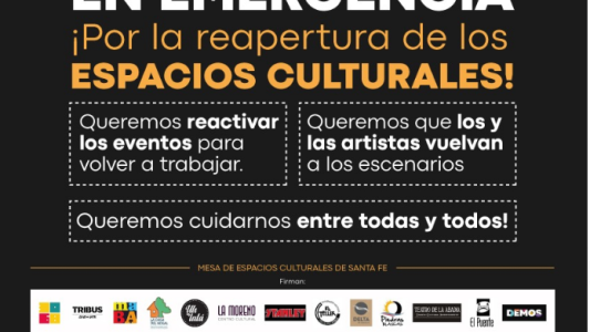 La Cultura en Emergencia: “Es urgente la reapertura de los espacios culturales”