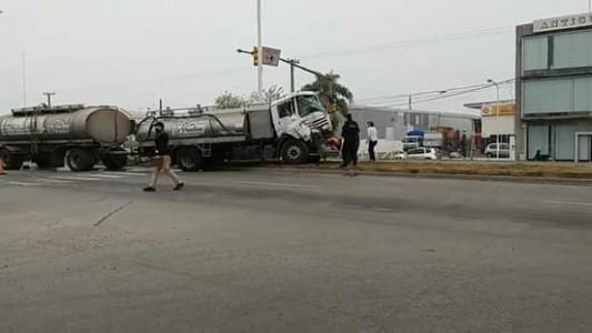 Fuerte choque de camiones sobre la Ruta 34 a la altura de Rafaela