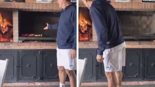 Video: Ruggeri se mostró haciendo un asado y estalló la polémica con los veganos