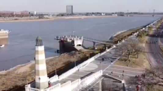 Video: la impactante imagen de la Setúbal provocada por la bajante del Paraná