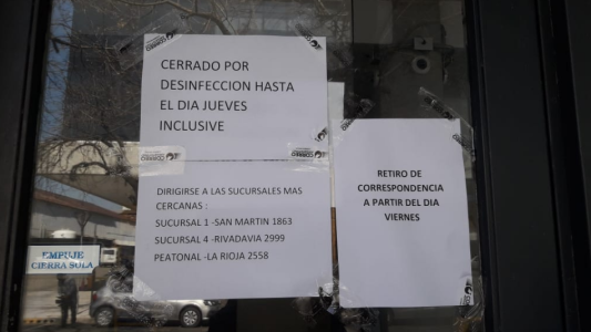 Cierran la casa central del Correo Argentino por un contacto de caso sospechoso de Covid-19