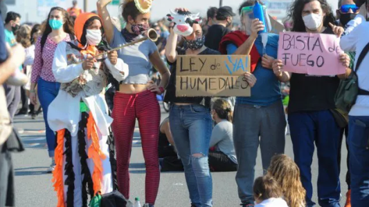 Se viene una "marcha viboreante" contra las quemas y a favor de la ley de humedales