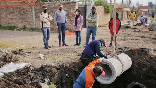 Avanzan los trabajos de entubado en barrio San Pantaleón
