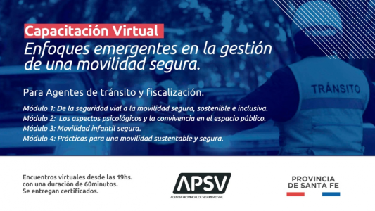 Lanzan una nueva instancia de formación virtual para inspectores de tránsito y agentes de fiscalización de la provincia